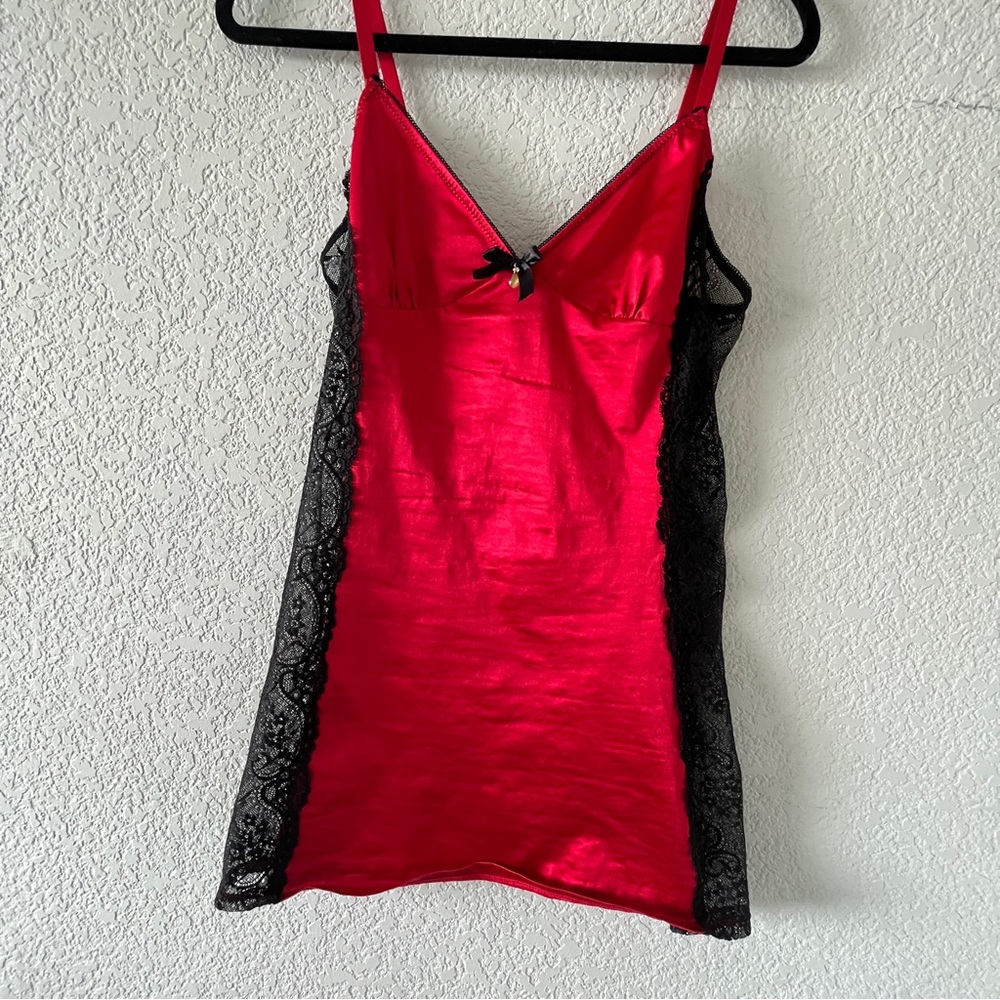 Seven’till midnight red  slip dress lacy size large